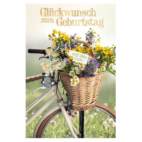 Blume, Blumen-Arrangement, Blumenstrauß, Fahrrad, Korb