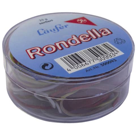Gummiringe Rondella Nr. 10/65 mm Ø, rot, 25 g LÄUFER 69221