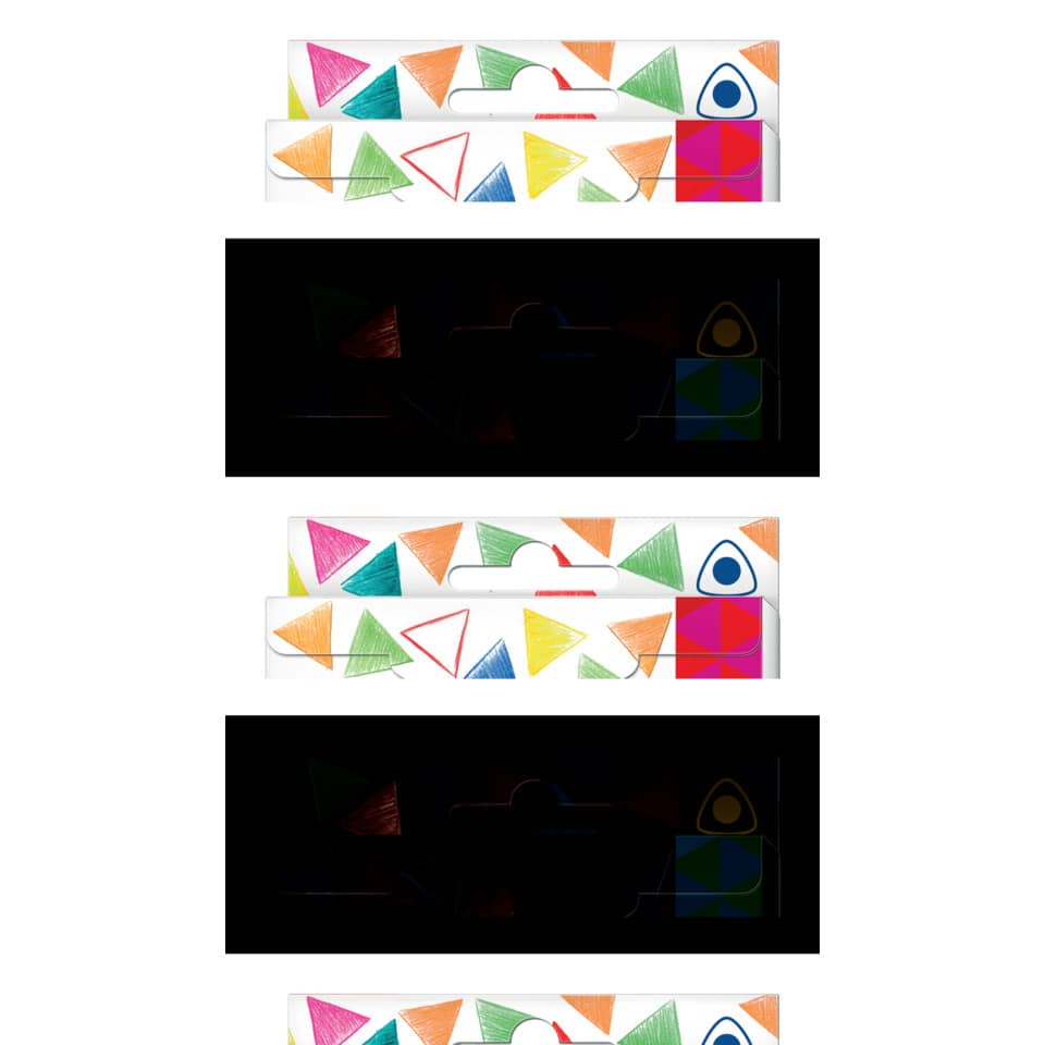 Kunst, Collage, Dreieck