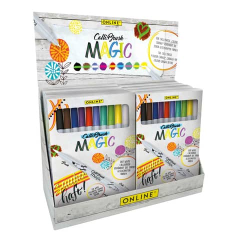 Faserschreiberetui Magic Calli.Brush, 10 Stück ONLINE 19138/12