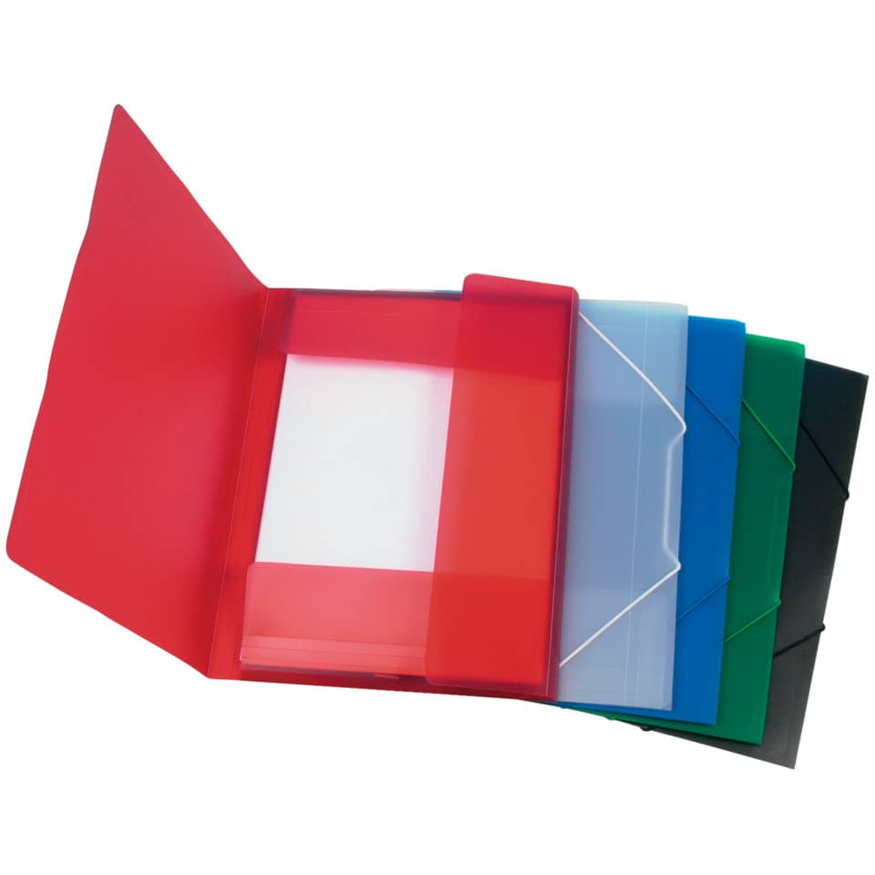 Ordner-Set, Plastikhüllen, bunte Ordner, Umschlag-Ordner, transparente Hülle