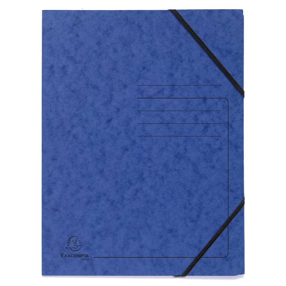 Sammelmappe aus Colorspan 355g/m² A4 blau EXACOMPTA 555412E