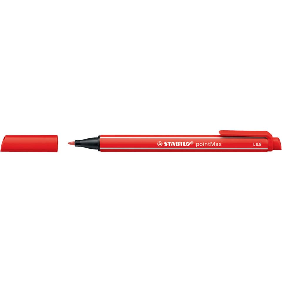 Marker, Rot, Feiner Fineliner, Stabilo, pointMax