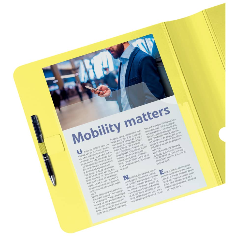  brochure,  mobility,  folder,  yellow,  document