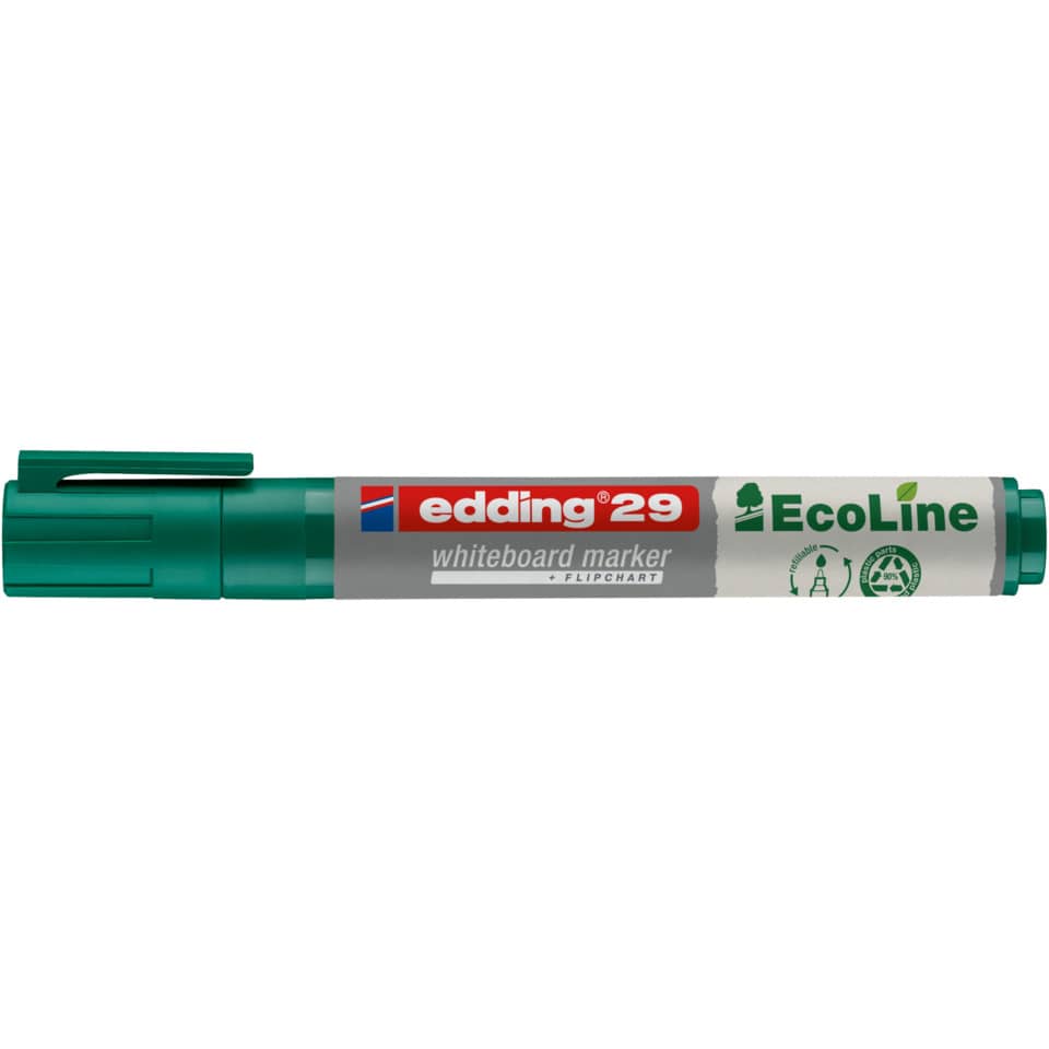 Whiteboardmarker EcoLine, 1,5-5mm, Keilspitze, grün EDDING 29-004
