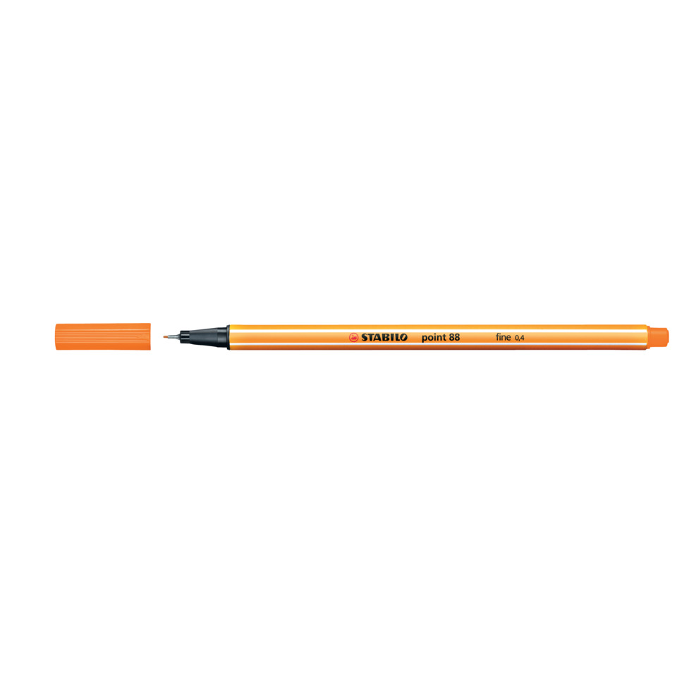 marker, orange, feine Spitze, 0,4 mm, stabilo