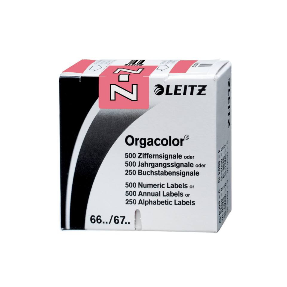 Tintenpatrone, Orgacolor, Papierbdeckung, Etiketten, Leitz, Orgacolor, Etikettenpack, Etiketten, Buchstabenetiketten, Ziffernaufkleber