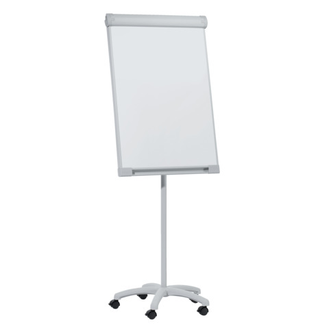 Flipchart Mobil PRO, Stahl, glasfaserverstärkter Sternfuß, 67 x 95 cm, hellgrau FRANKEN FC41