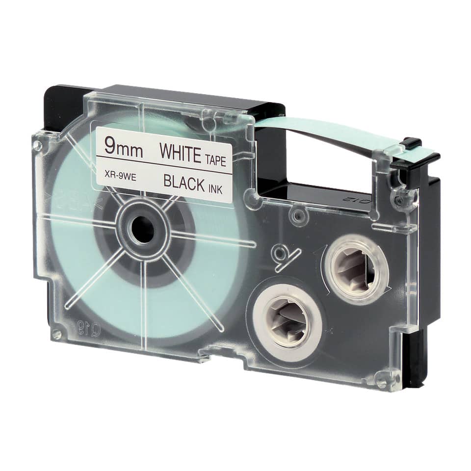 Schriftband, 9mmx8m, schwarz/weiß CASIO XR-9WE