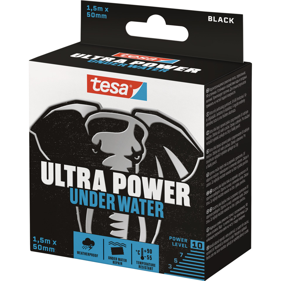 goggles, unterwasser, ultra power, 1,5m x 50mm, schwarz