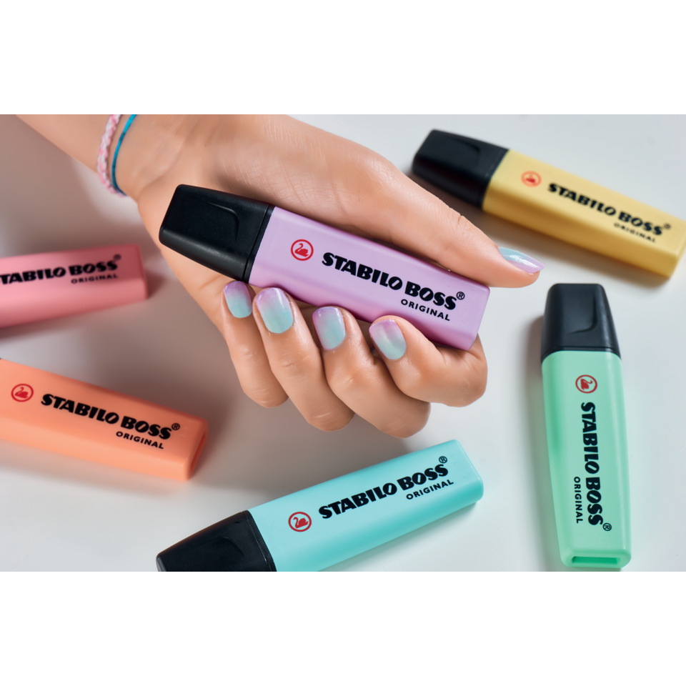 Klebeband?, Stabilo Boss, Korrektur?, Filzstift?, Highlighter?