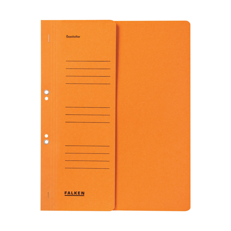 Notizbuch, Orange, Linienseite, A4, FALKEN