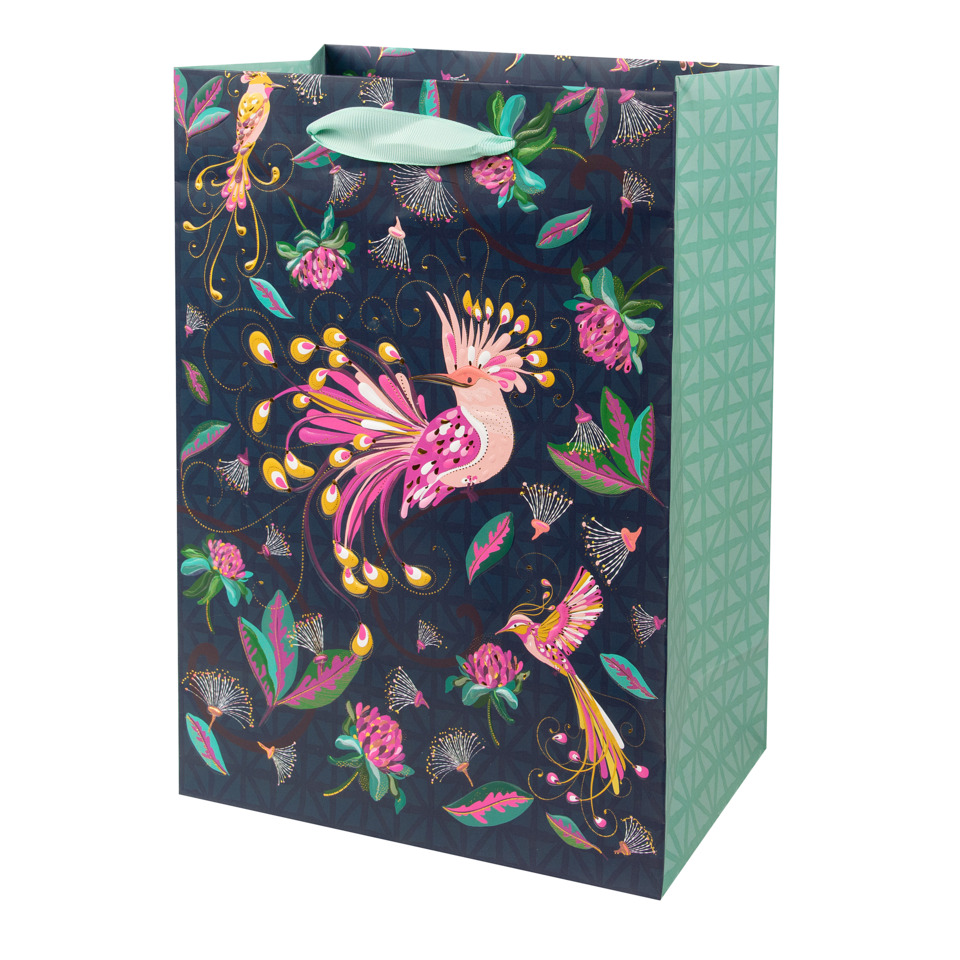 Geschenkpapier, Papiertüte, Floral, Pfau, Mustertasche