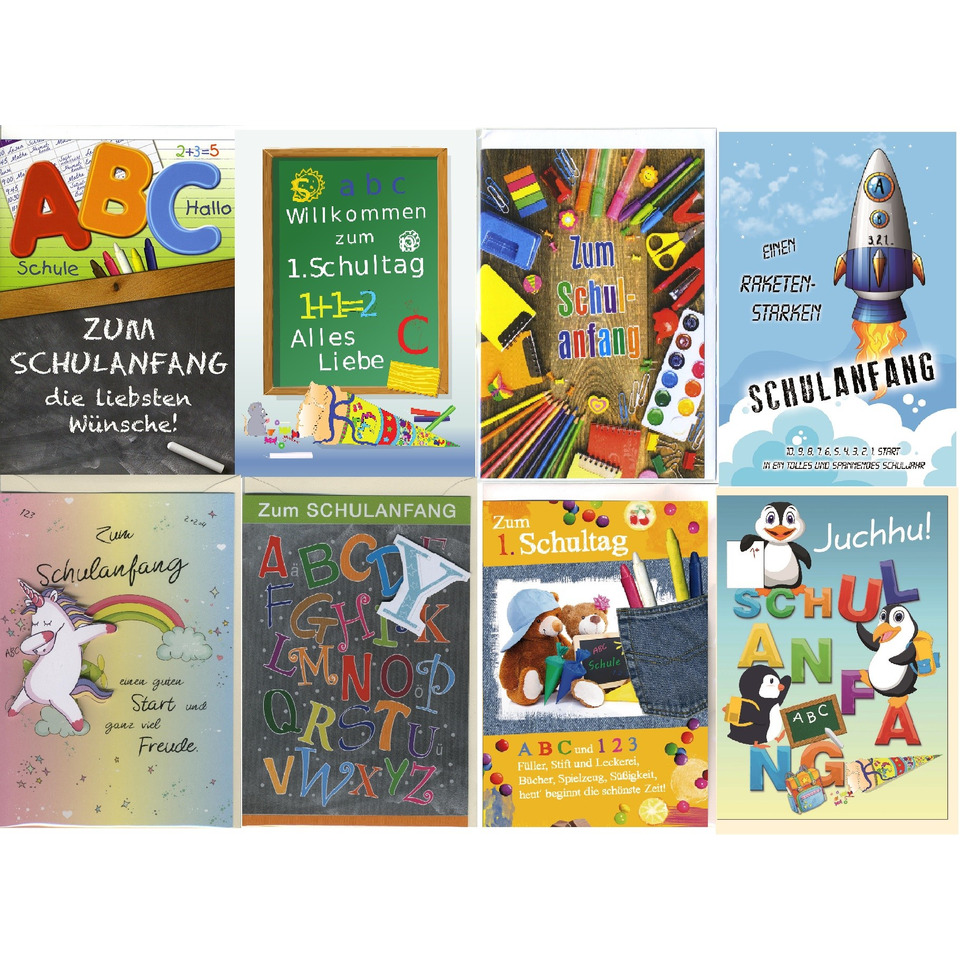 Schulbeginn, Schulmaterial, Schulposter, ABC, Kinderbuch