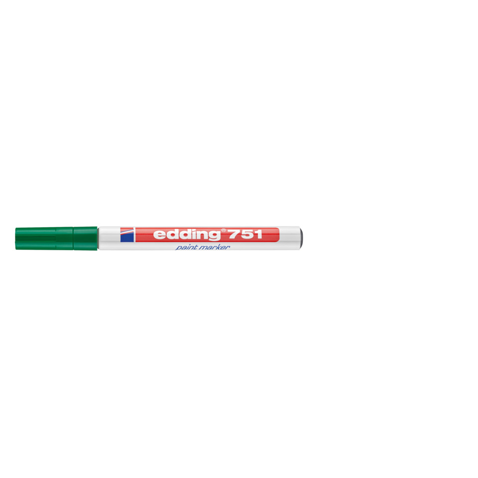  paint marker, grüne Kappe, waschbar, edging 751, Markerenkörper