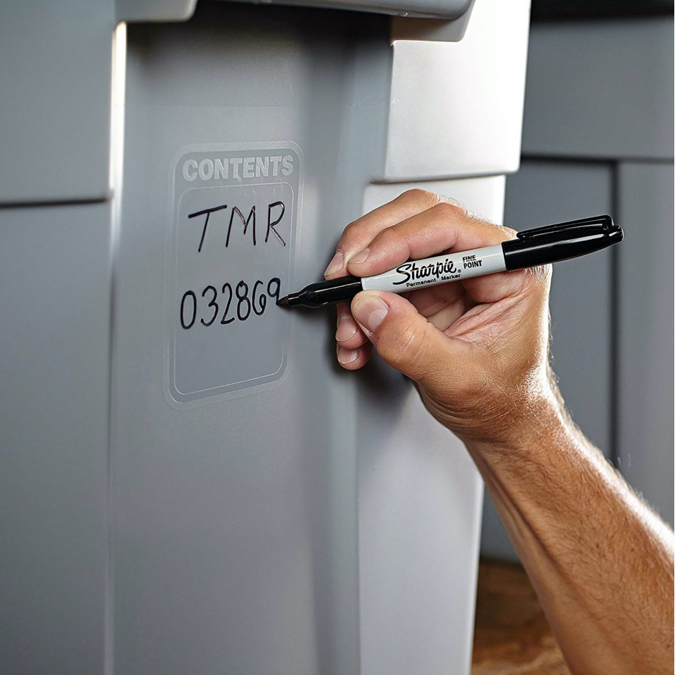 Marker, Permanentmarker, Permanentmarker, Handschrift, Inhaltsaufkleber