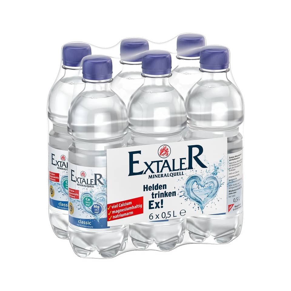 Wasser, Mineralwasser, Flaschen, 6er Pack, Kohlensäure?, Label, Klar