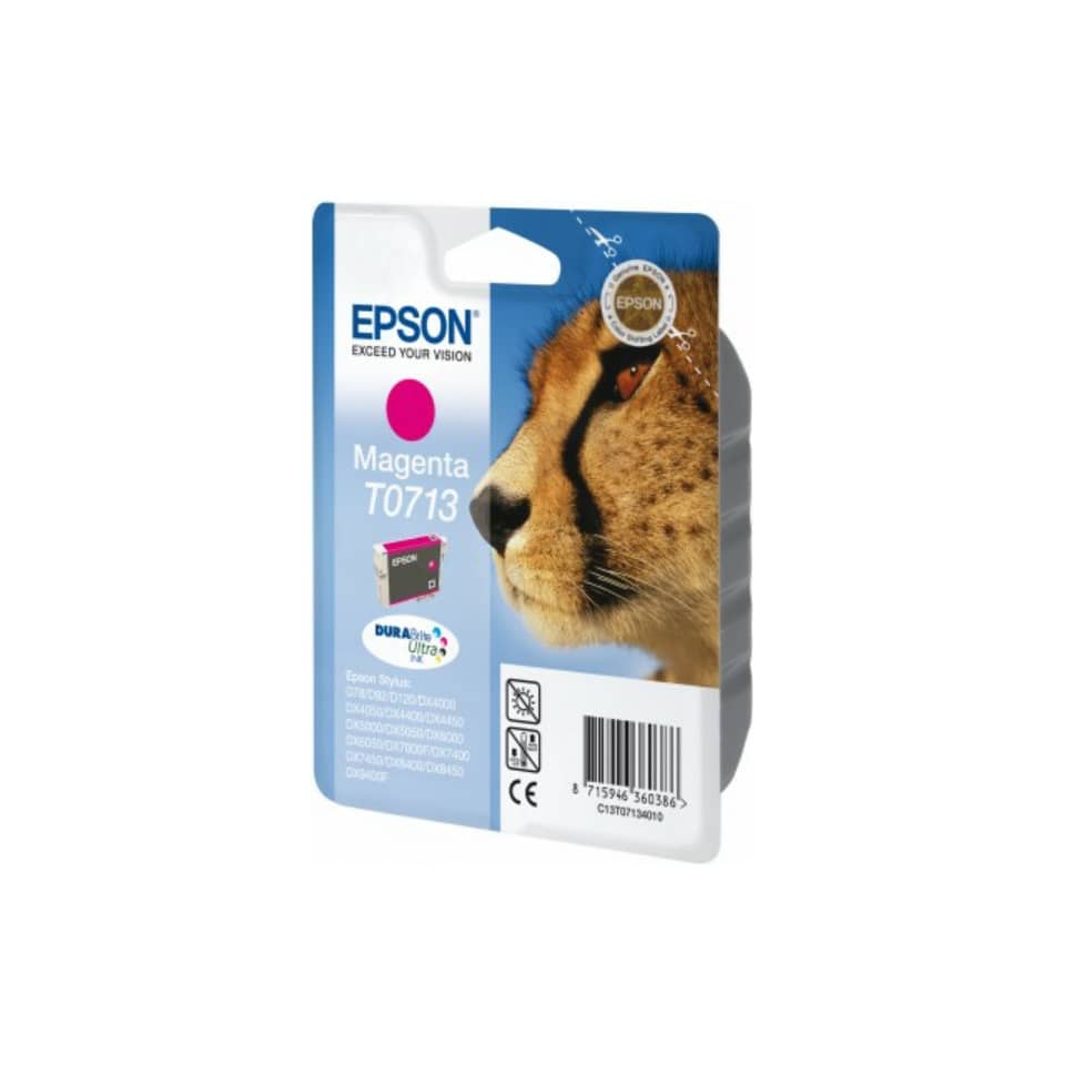 Tintenpatrone, Magenta, T0713, Druckertinte, Epson