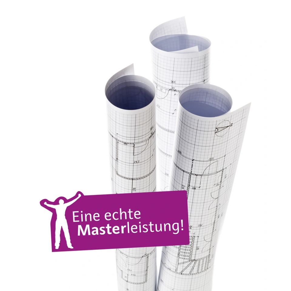 Architekturplan, Bauplan, Technische Zeichnung, Rollup, Papierrollen