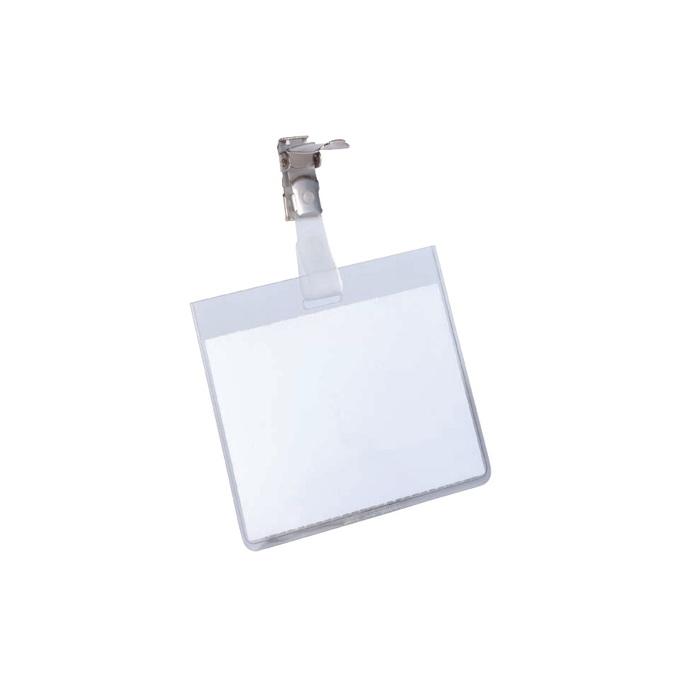 Namensschild mit Clip, transparent, Kunststoff, 90 x 60 mm, 25 Stück DURABLE 8003 19 Sinken, Waschbeckenhahn