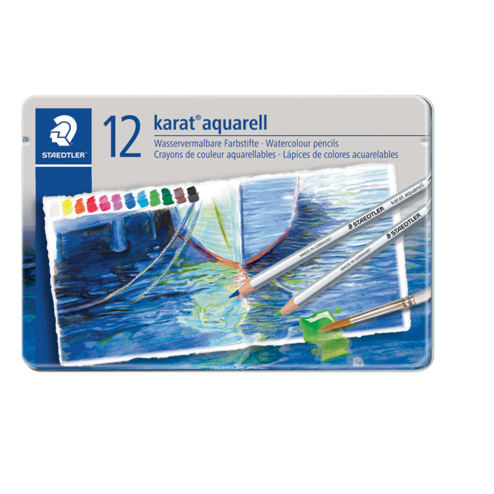 Aquarellstifte, Wasserfarben, 12er Set, Künstlerbedarf, Bleistifte