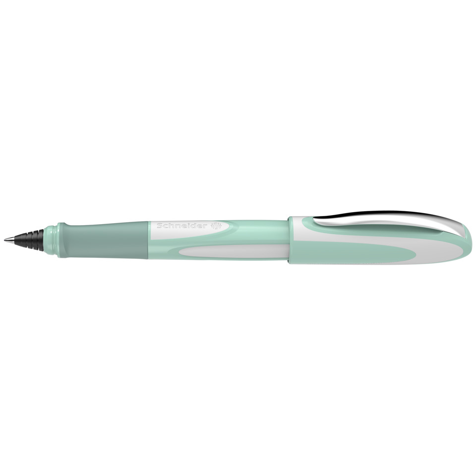 Kugelstift, Schreiber, Kunststoff, mintgrün, Kappe mit Griff
