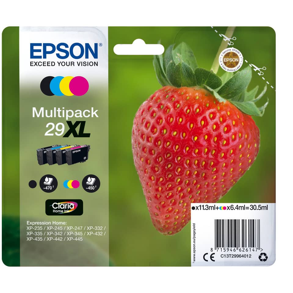 multipack, Druckerpatrone, Tintenpatrone, XP-235, Erdbeere