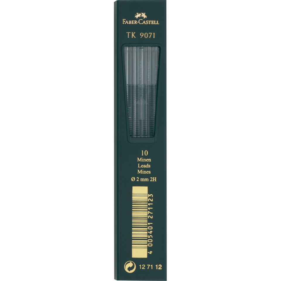 Bleistiftminen, 2 mm Durchmesser, 10 Stück, Mine Leads?, Kunststoffhülle