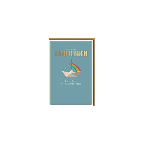 Kommunionskarte, 11,5 x 17 cm  12346