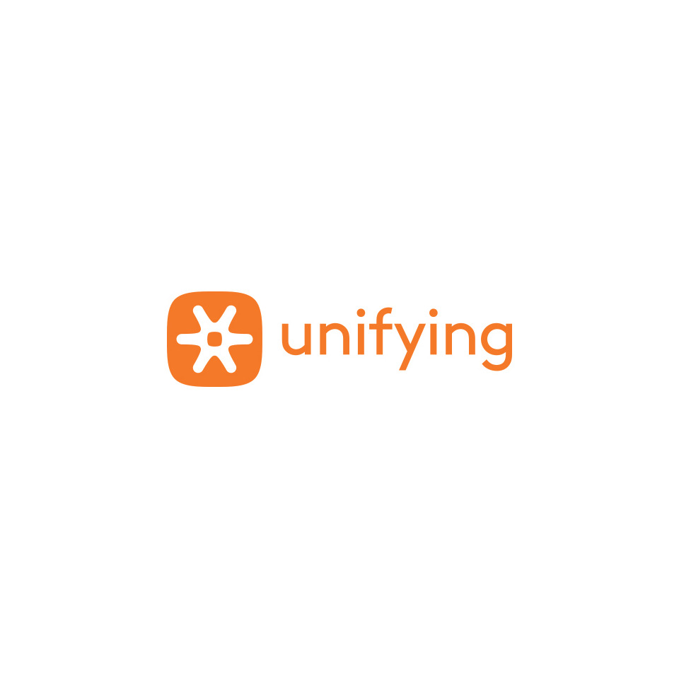 Unifying Logo, Oranges Logo, Markenzeichen Logo, Grafik Symbol, Abzeichen