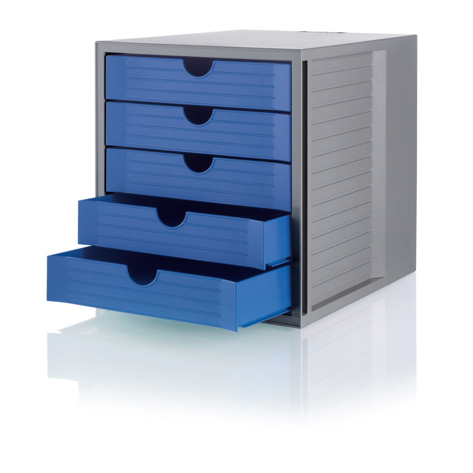 werkzeugschrank, Schubladenwürfel, blaue Schubladen, Stahlspind, Aufbewahrungsorganizer