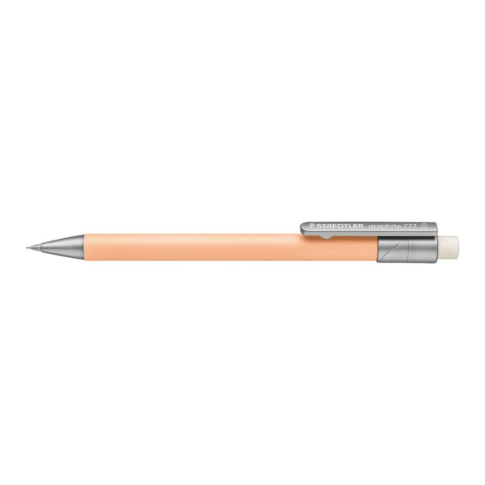 Bleistift, Bleistift mit Radiergummi, Graphite 777, Radiergummi am Ende, Kunst- oder Zeichenstift
