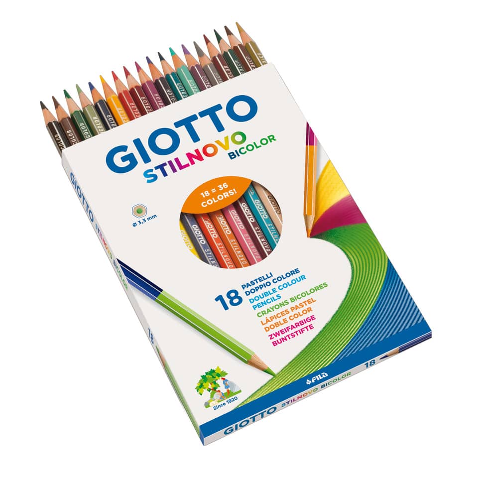 Bleistifte, Farbkasten, Buntstifte, 18 Farben, Papierbox