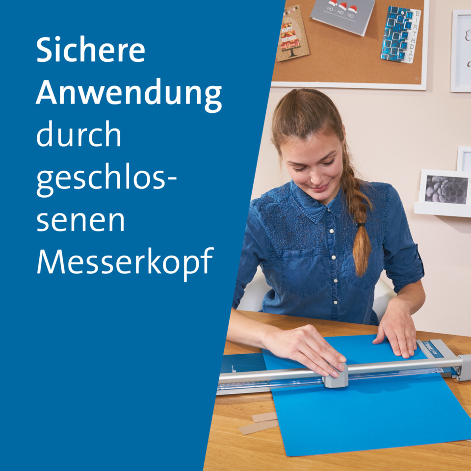 dossier cutter, Papierschneidemaschine, Blaues Papier, Schneidemesser, Bürobedarf