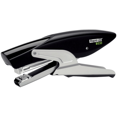 Heftzange ECO, 20 Blatt, Einlegetiefe 55 mm, schwarz RAPID 24812500