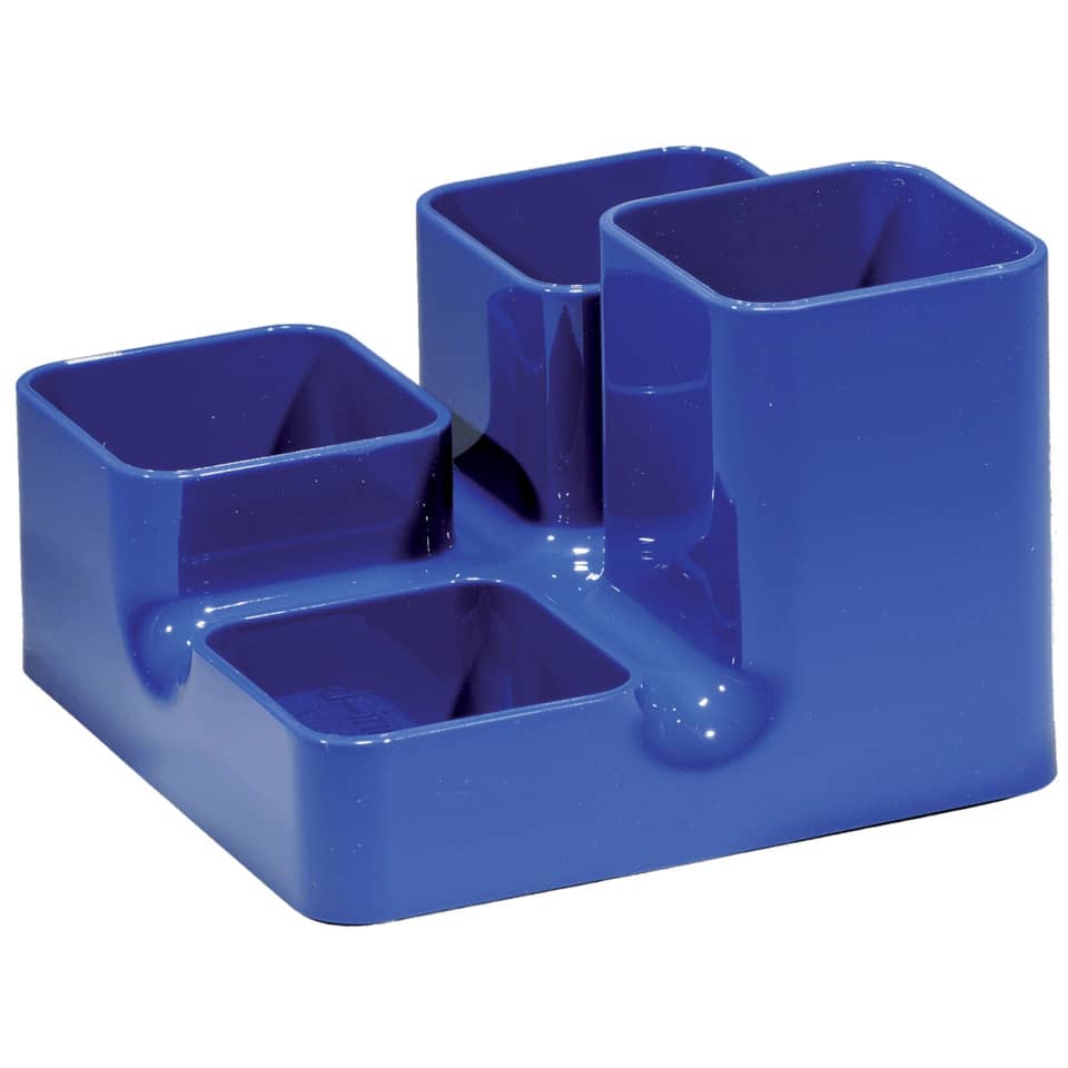 Schreibtisch-Organizer, Stifthalter, Blau, Kunststoff, multi-fach-Organizer
