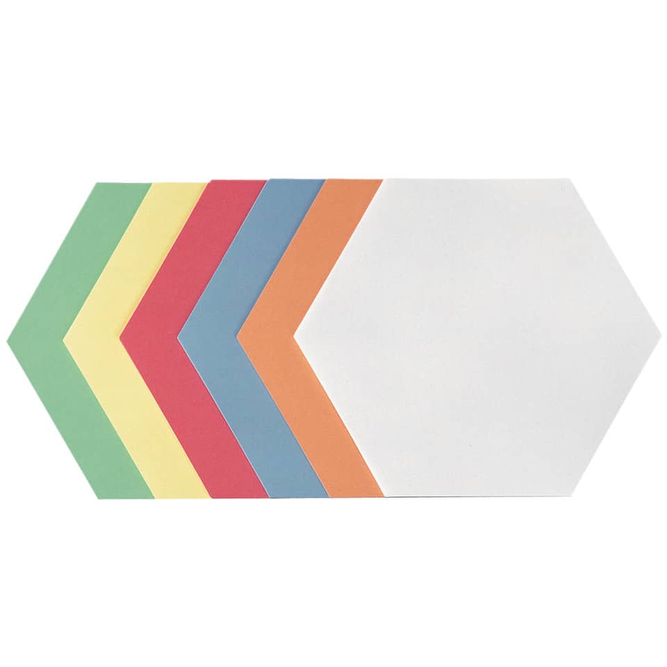 Moderationskarte Wabe, 190 x 165 mm Altpapier, 250 Stück, sortiert FRANKEN UMZH171999