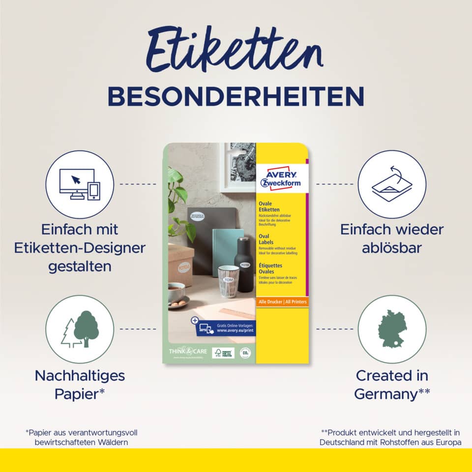 Etiketten, Etiketten-Designer, Papiertüten, Nachhaltiges Papier, Deutschland