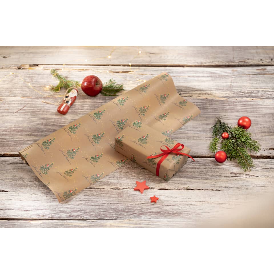Geschenkverpackung, Paket, Papier, Rotband, Weihnachten