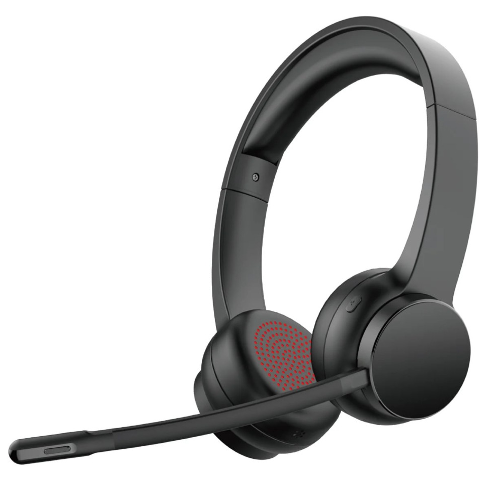 Kopfhörer, Over-Ear, Mikrofonarm, Schwarz, Headset mit Mikrofon