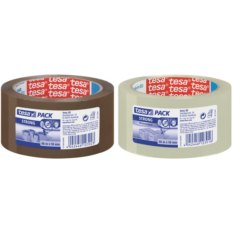 Klebeband, Transparente Klebeband, 66 mm x 50 m, Klebefolie, Packband