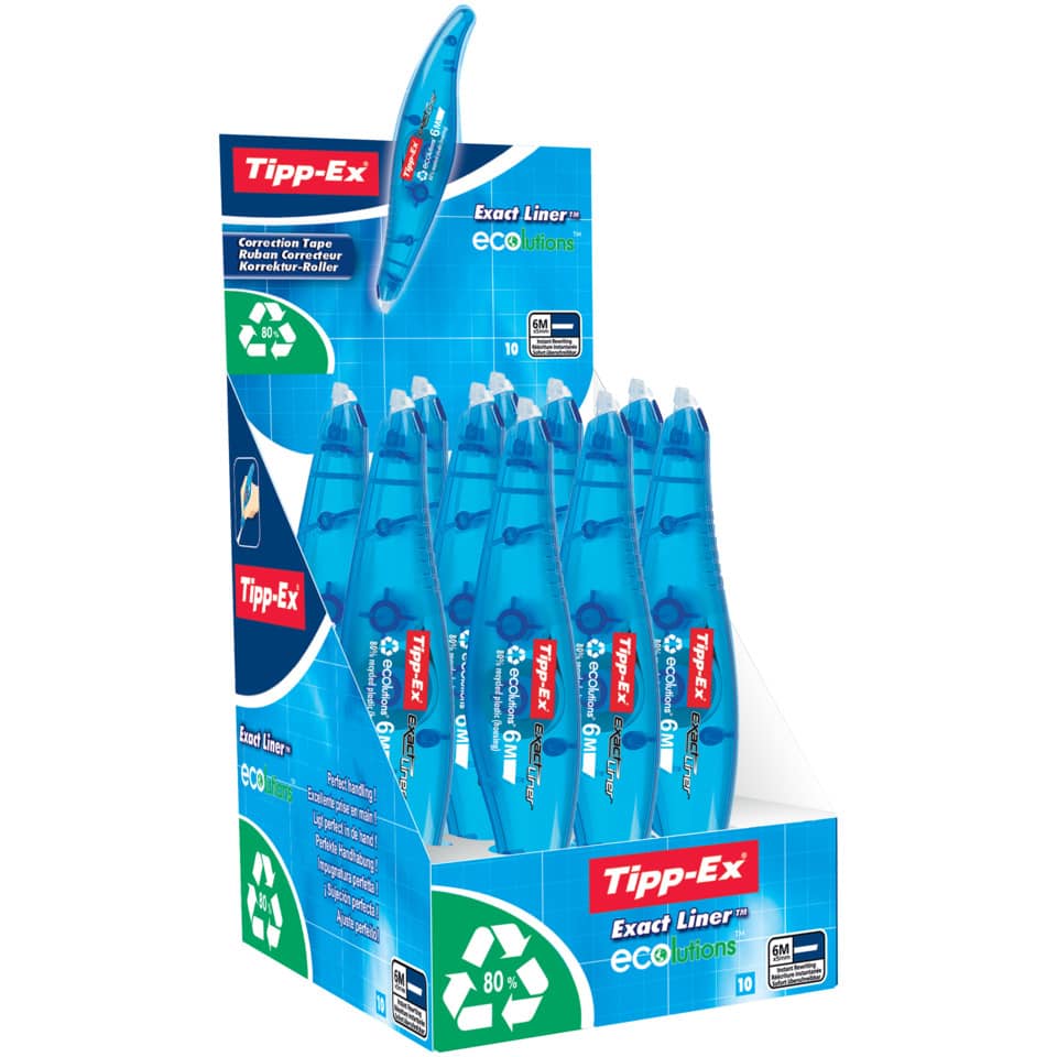 Tipp-Ex, Korrekturfix, Korrekturband, Korrekturroller, Tipp-Ex Exact Liner ECOsolutions