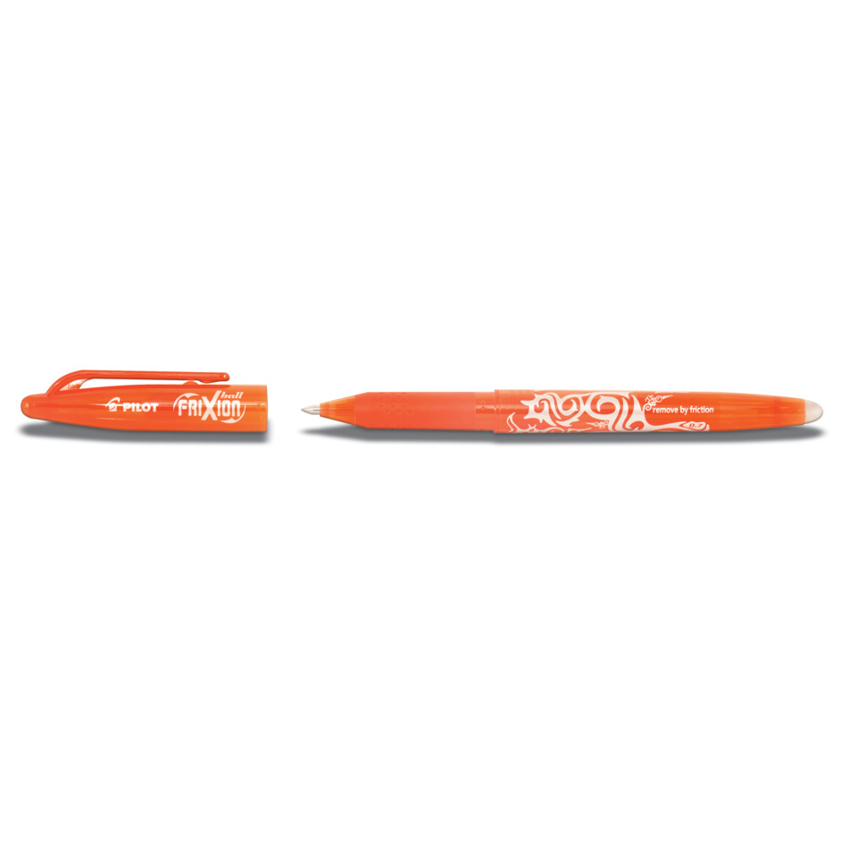 Kugelschreiber, Ballpoint, Orangene Farbe, Kunststoffgehäuse, Kappe abnehmbar