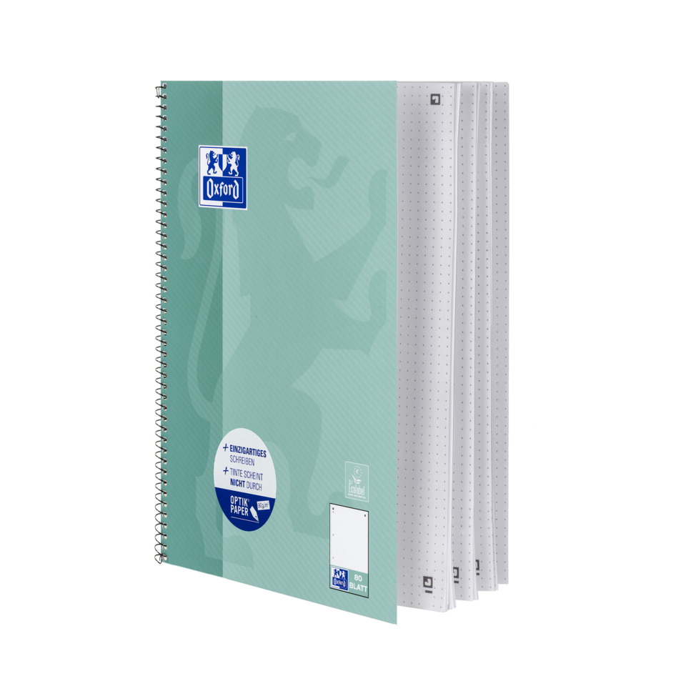 Spiralblock, Notizbuch, Papier, Linierte Seiten, A4