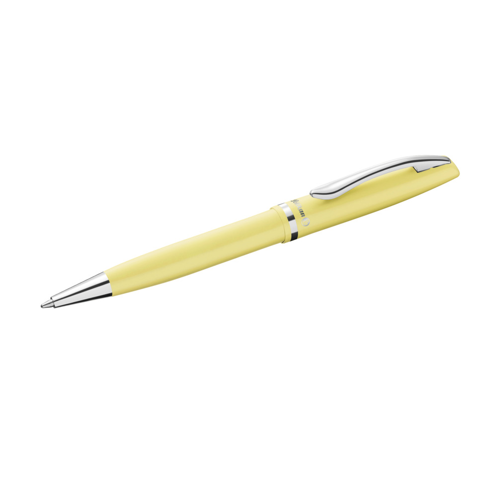 Kugelschreiber, Gelbstift, Metallclip, Gummigriff, Klickpen