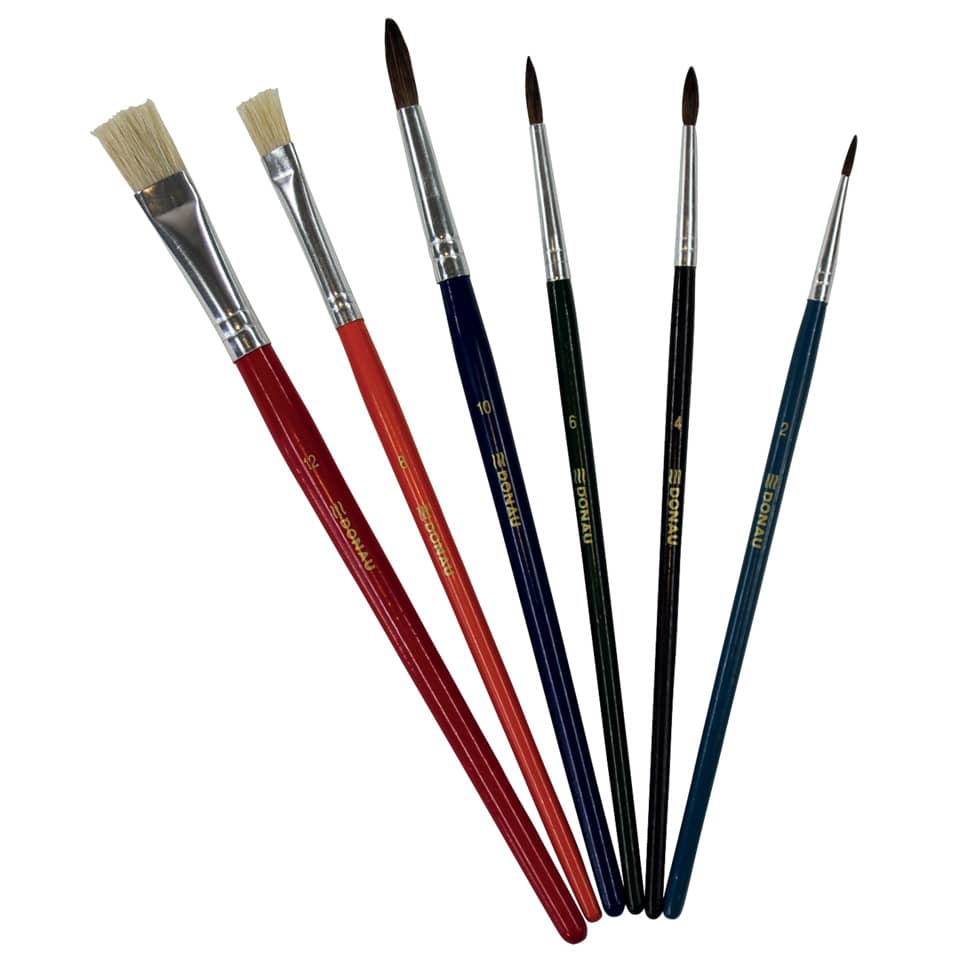 Pinselset, Malpinsel, Kunstbedarf, Farbpinsel, Acrylpinsel