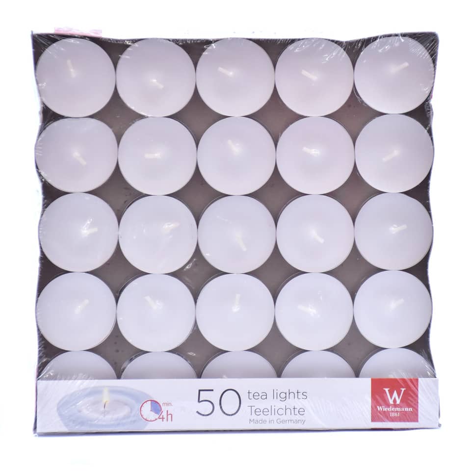 Teelichter, LED-Teelichter, Kerzen, rund, 50er-Pack
