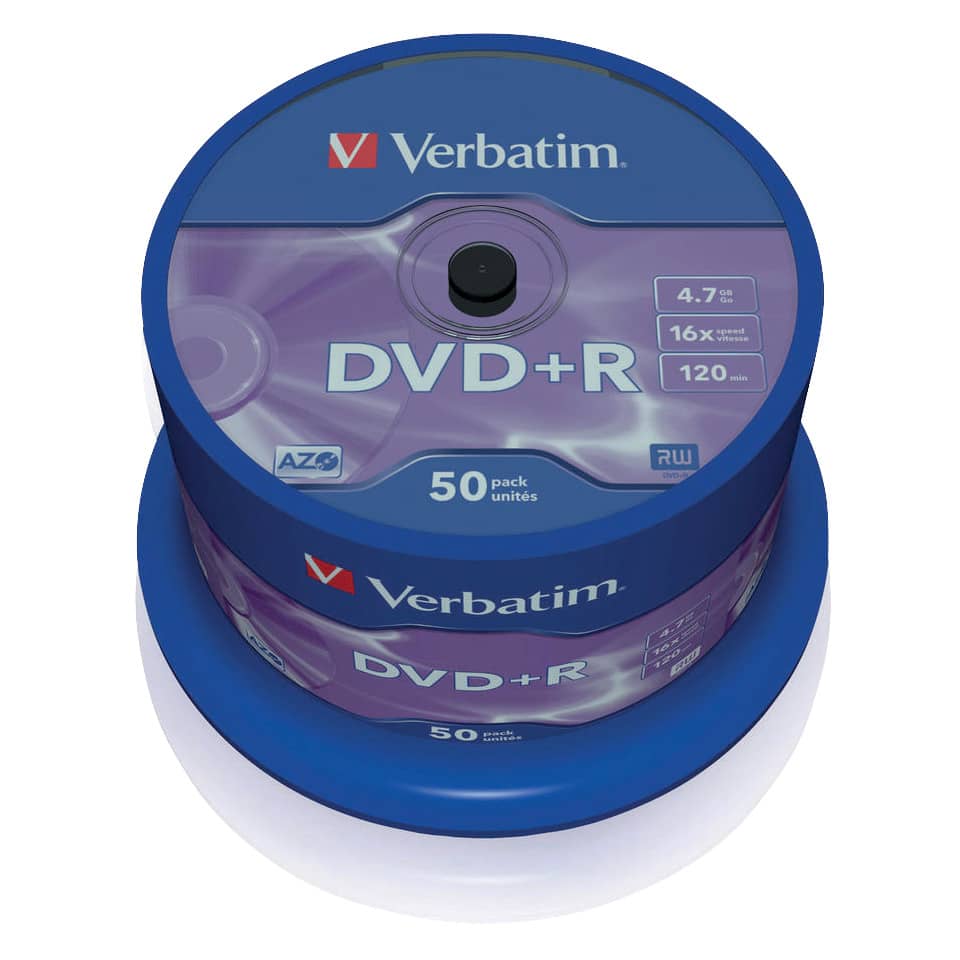 DVD-R, Verbatim, Spindel, 52x, 4.7GB
