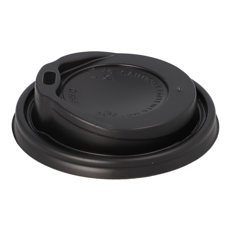 coffee cup lid, plastic lid, sealed lid, drip-proof, black