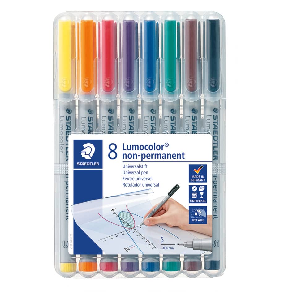 Stiftset, Marker, Lumocolor, Staedtler, 8er Set